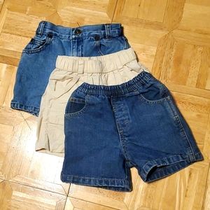 3 pairs of baby shorts bundle